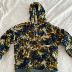 Warm and fuzzy Eddie Bauer hoodie 3/4 zip